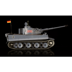 Czołg zdalnie sterowany ASG/IR/dźwięk/dym 1:16 German Tiger 1 RTR 2.4Ghz - Heng Long 3818-1B (PRO)